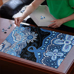 Prostate Cancer Awareness Aussie Indigenous Puzzle Blue Ribbon Aboriginal Arts