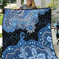 Prostate Cancer Awareness Aussie Indigenous Quilt Blue Ribbon Aboriginal Arts