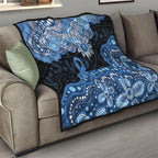 Prostate Cancer Awareness Aussie Indigenous Quilt Blue Ribbon Aboriginal Arts