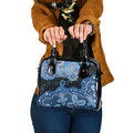 Prostate Cancer Awareness Aussie Indigenous Shoulder Handbag Blue Ribbon Aboriginal Arts