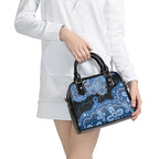 Prostate Cancer Awareness Aussie Indigenous Shoulder Handbag Blue Ribbon Aboriginal Arts