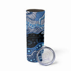 Prostate Cancer Awareness Aussie Indigenous Skinny Tumbler Blue Ribbon Aboriginal Arts