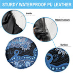 Prostate Cancer Awareness Aussie Indigenous Spare Tire Cover Blue Ribbon Aboriginal Arts