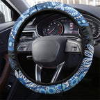 Prostate Cancer Awareness Aussie Indigenous Steering Wheel Cover Blue Ribbon Aboriginal Arts