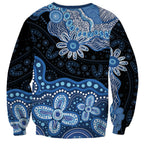 Prostate Cancer Awareness Aussie Indigenous Sweatshirt Blue Ribbon Aboriginal Arts