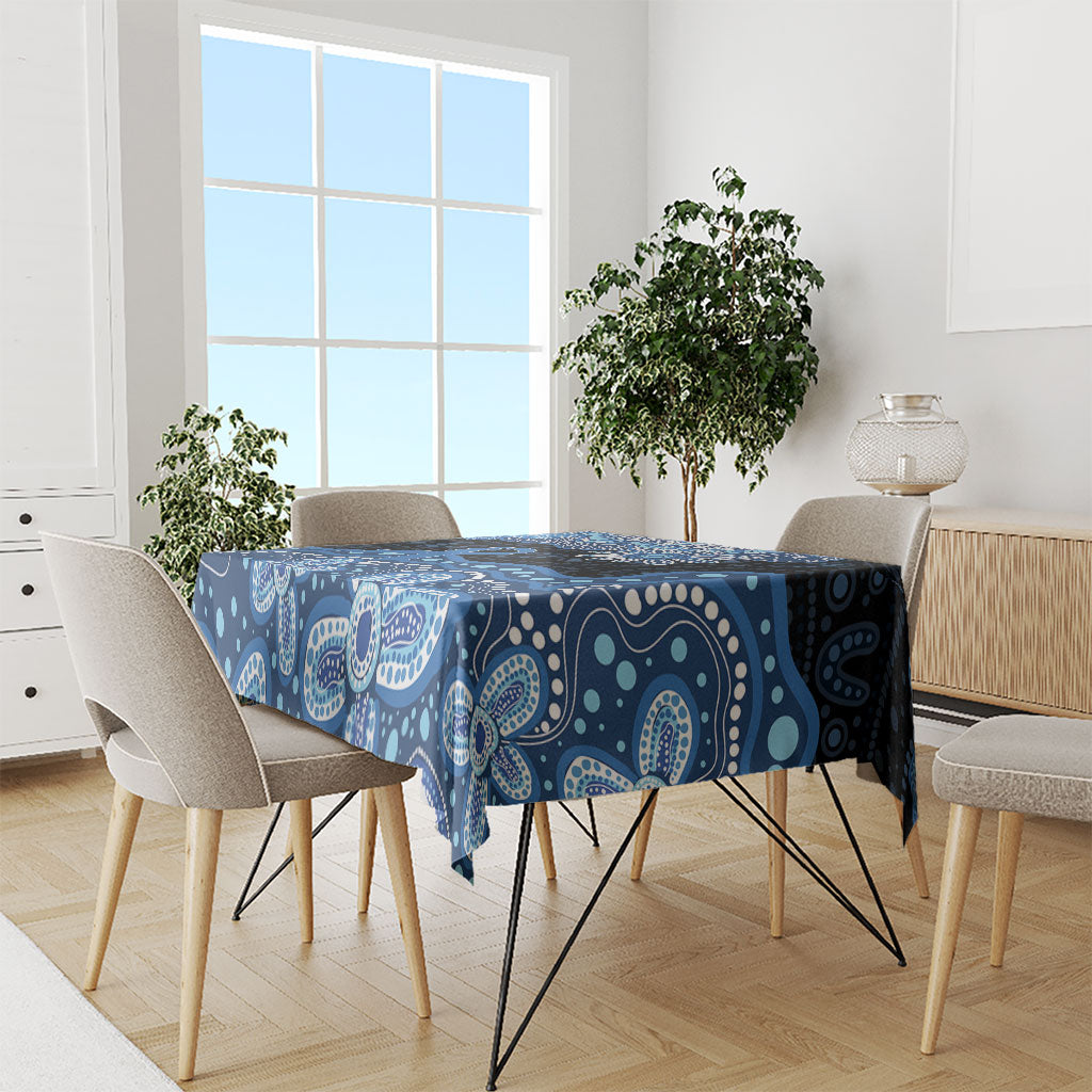 Prostate Cancer Awareness Aussie Indigenous Tablecloth Blue Ribbon Aboriginal Arts