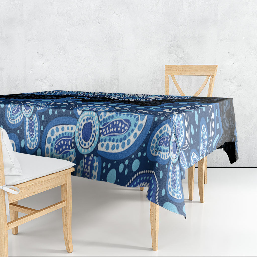 Prostate Cancer Awareness Aussie Indigenous Tablecloth Blue Ribbon Aboriginal Arts
