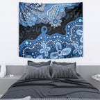 Prostate Cancer Awareness Aussie Indigenous Tapestry Blue Ribbon Aboriginal Arts