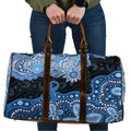Prostate Cancer Awareness Aussie Indigenous Travel Bag Blue Ribbon Aboriginal Arts