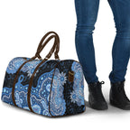 Prostate Cancer Awareness Aussie Indigenous Travel Bag Blue Ribbon Aboriginal Arts