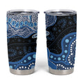 Prostate Cancer Awareness Aussie Indigenous Tumbler Cup Blue Ribbon Aboriginal Arts