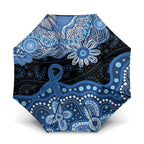 Prostate Cancer Awareness Aussie Indigenous Umbrella Blue Ribbon Aboriginal Arts