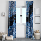 Prostate Cancer Awareness Aussie Indigenous Window Curtain Blue Ribbon Aboriginal Arts