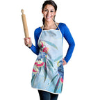 Australia Blue Budgie Marble Glaze Apron Cancer Awareness