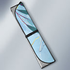 Australia Blue Budgie Marble Glaze Auto Sun Shade Cancer Awareness