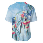 Australia Blue Budgie Marble Glaze Baseball Jersey Cancer Awareness