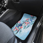 Australia Blue Budgie Marble Glaze Car Mats Cancer Awareness