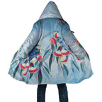 Australia Blue Budgie Marble Glaze Cloak Cancer Awareness