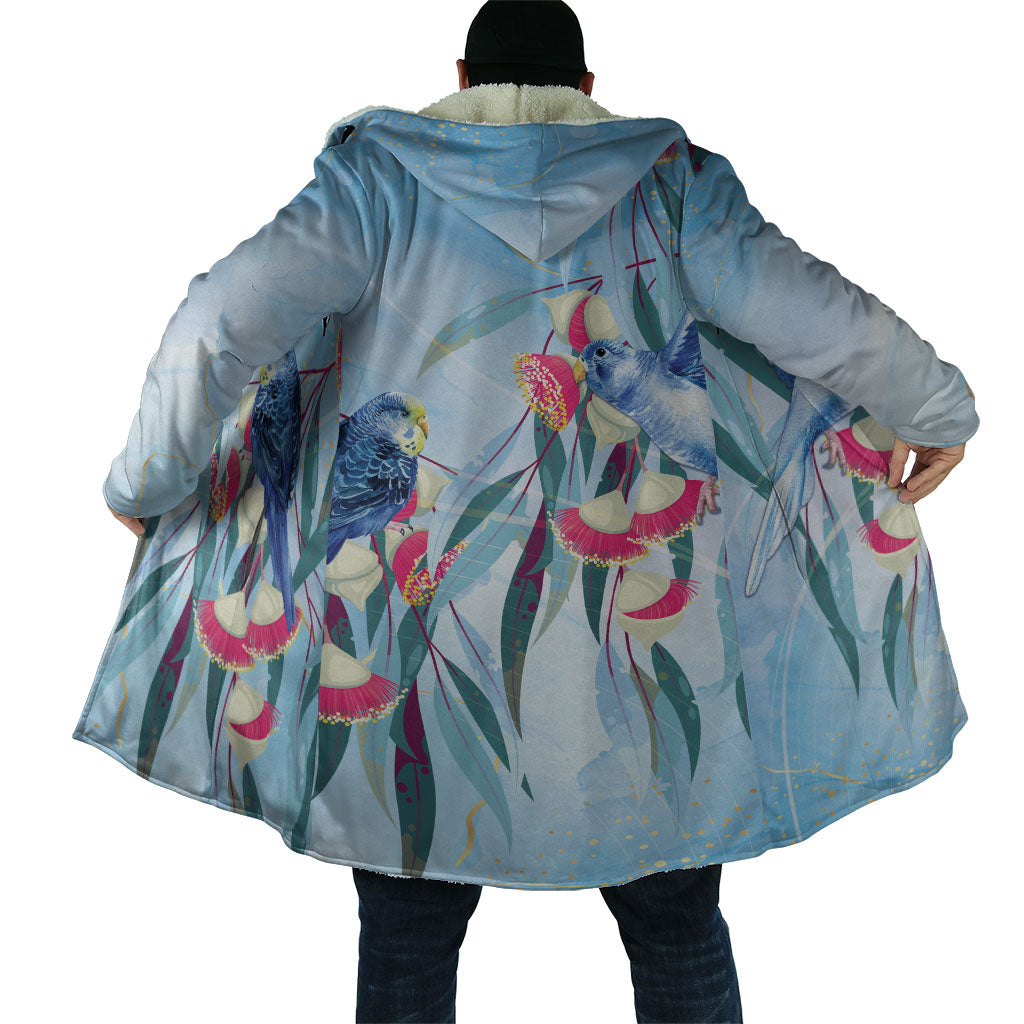 Australia Blue Budgie Marble Glaze Cloak Cancer Awareness