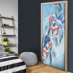 Australia Blue Budgie Marble Glaze Door Cover Cancer Awareness