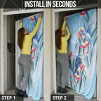 Australia Blue Budgie Marble Glaze Door Cover Cancer Awareness