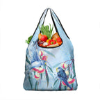 Australia Blue Budgie Marble Glaze Grocery Bag Cancer Awareness