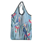 Australia Blue Budgie Marble Glaze Grocery Bag Cancer Awareness