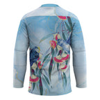 Australia Blue Budgie Marble Glaze Hockey Jersey Cancer Awareness