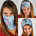 Australia Blue Budgie Marble Glaze Neck Gaiter Cancer Awareness
