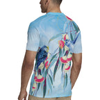 Australia Blue Budgie Marble Glaze Rugby Jersey Cancer Awareness