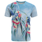 Australia Blue Budgie Marble Glaze T Shirt Cancer Awareness