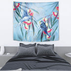 Australia Blue Budgie Marble Glaze Tapestry Cancer Awareness