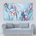 Australia Blue Budgie Marble Glaze Tapestry Cancer Awareness