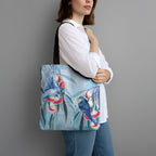 Australia Blue Budgie Marble Glaze Tote Bag Cancer Awareness
