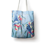 Australia Blue Budgie Marble Glaze Tote Bag Cancer Awareness