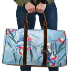 Australia Blue Budgie Marble Glaze Travel Bag Cancer Awareness