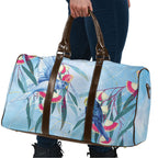 Australia Blue Budgie Marble Glaze Travel Bag Cancer Awareness