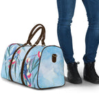 Australia Blue Budgie Marble Glaze Travel Bag Cancer Awareness