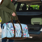 Australia Blue Budgie Marble Glaze Travel Bag Cancer Awareness