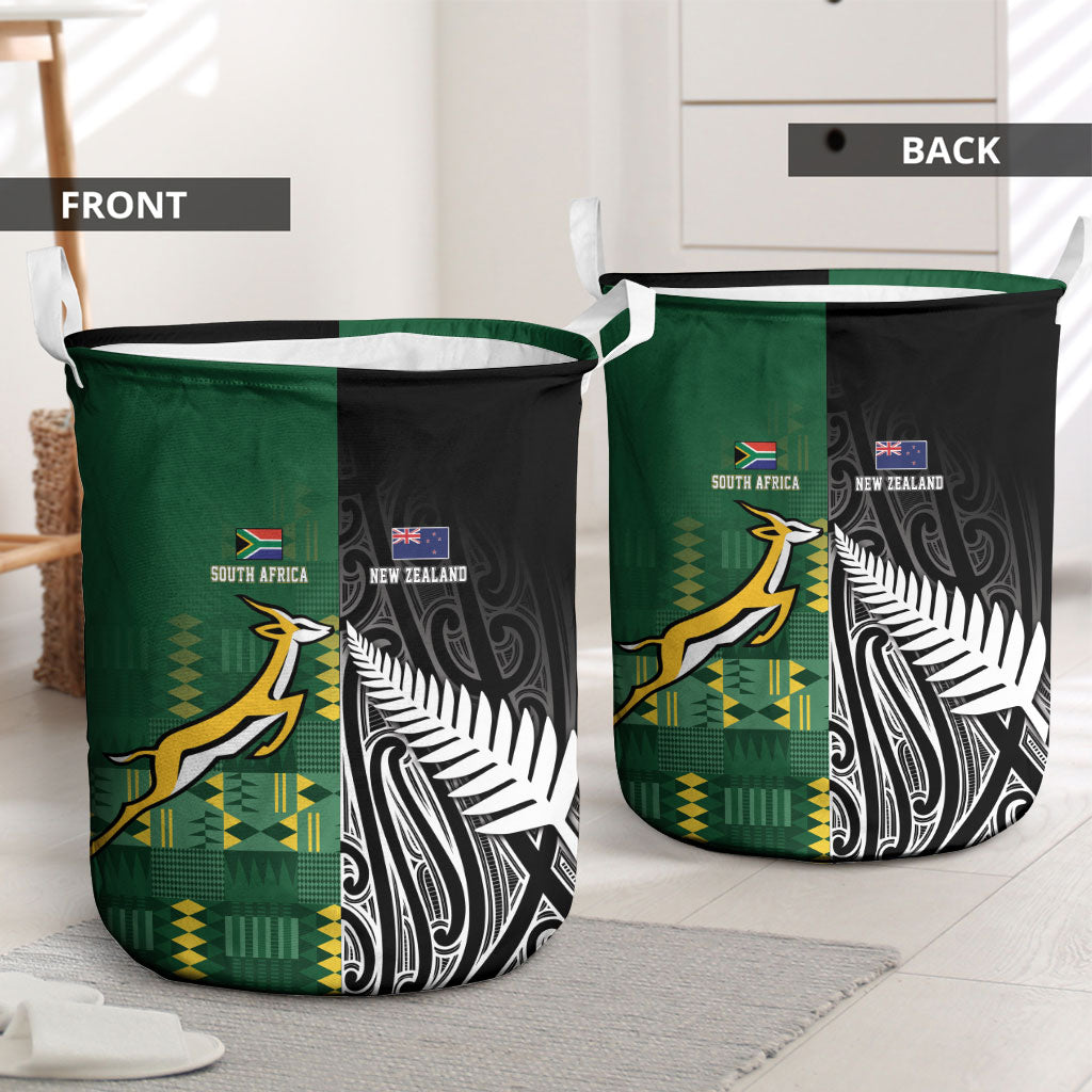 Rugby South Africa New Zealand Greatest Rivals Laundry Basket Tribal Motifs