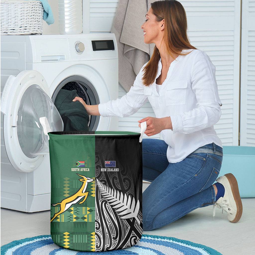 Rugby South Africa New Zealand Greatest Rivals Laundry Basket Tribal Motifs
