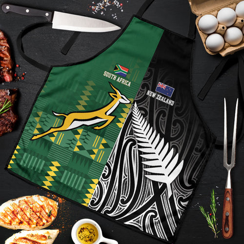 Rugby South Africa New Zealand Greatest Rivals Apron Tribal Motifs