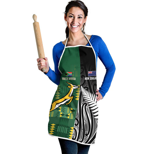 Rugby South Africa New Zealand Greatest Rivals Apron Tribal Motifs