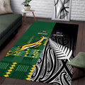 Rugby South Africa New Zealand Greatest Rivals Area Rug Tribal Motifs