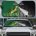 Rugby South Africa New Zealand Greatest Rivals Auto Sun Shade Tribal Motifs