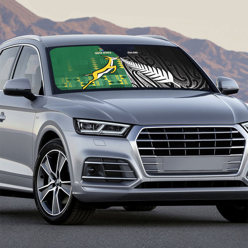 Rugby South Africa New Zealand Greatest Rivals Auto Sun Shade Tribal Motifs