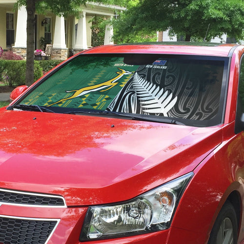 Rugby South Africa New Zealand Greatest Rivals Auto Sun Shade Tribal Motifs