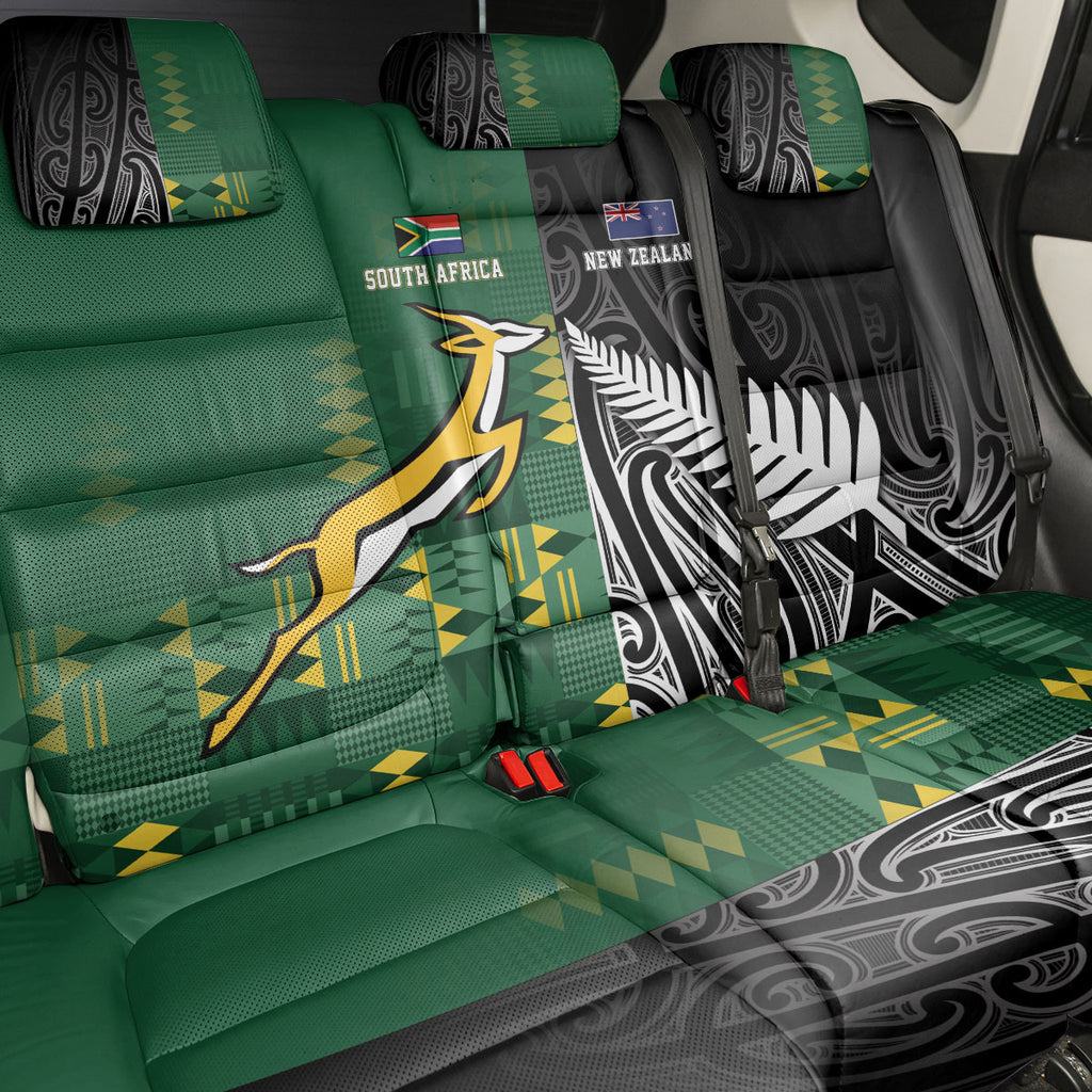 Rugby South Africa New Zealand Greatest Rivals Back Car Seat Cover Tribal Motifs