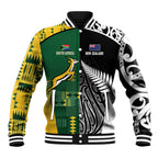 Custom Rugby South Africa New Zealand Greatest Rivals Baseball Jacket Tribal Motifs