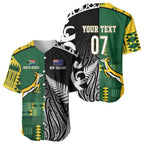 Custom Rugby South Africa New Zealand Greatest Rivals Baseball Jersey Tribal Motifs